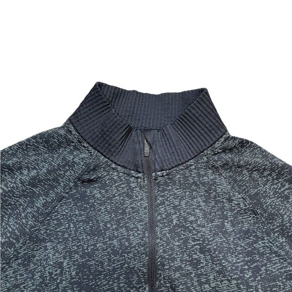 LULULEMON Rest Less Half Zip Black / Dark Cast Size 8 - Picture 6 of 15